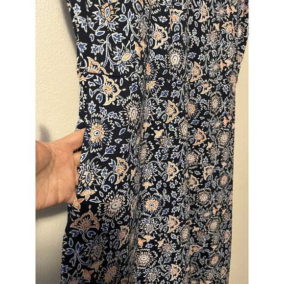 Title Nine Double Dare Stretch Knit Dress Romper in Tabriz Print Women’s Medium - Picture 8 of 11